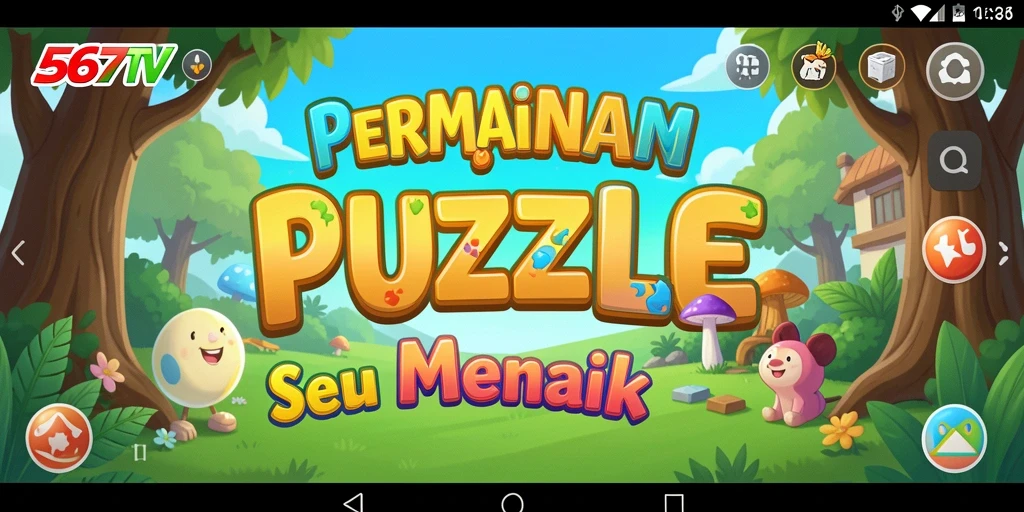 Tampilan gameplay seru dengan berbagai teka-teki menarik.
