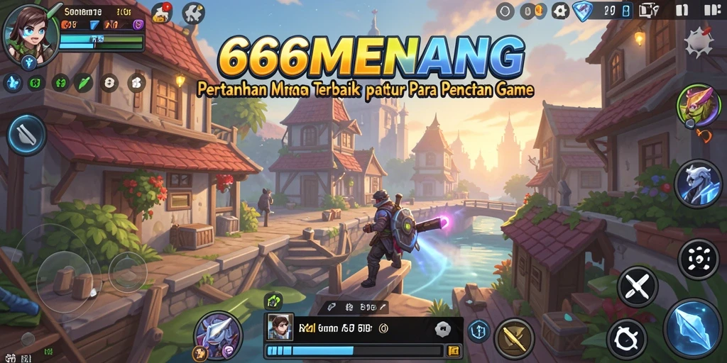 Tampilan gameplay seru di 666MENANG dengan strategi menara bertahan.