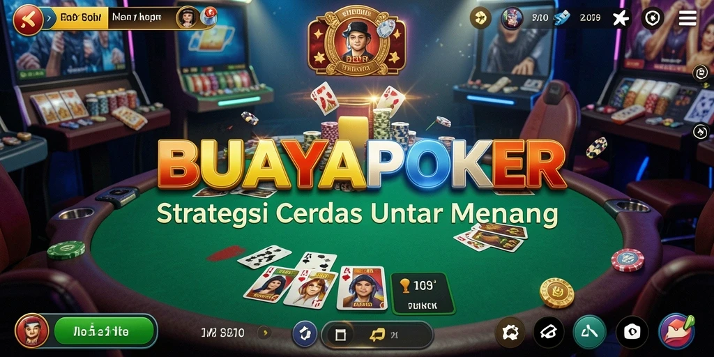 Tampilan gameplay mendebarkan dalam BUAYAPOKER.