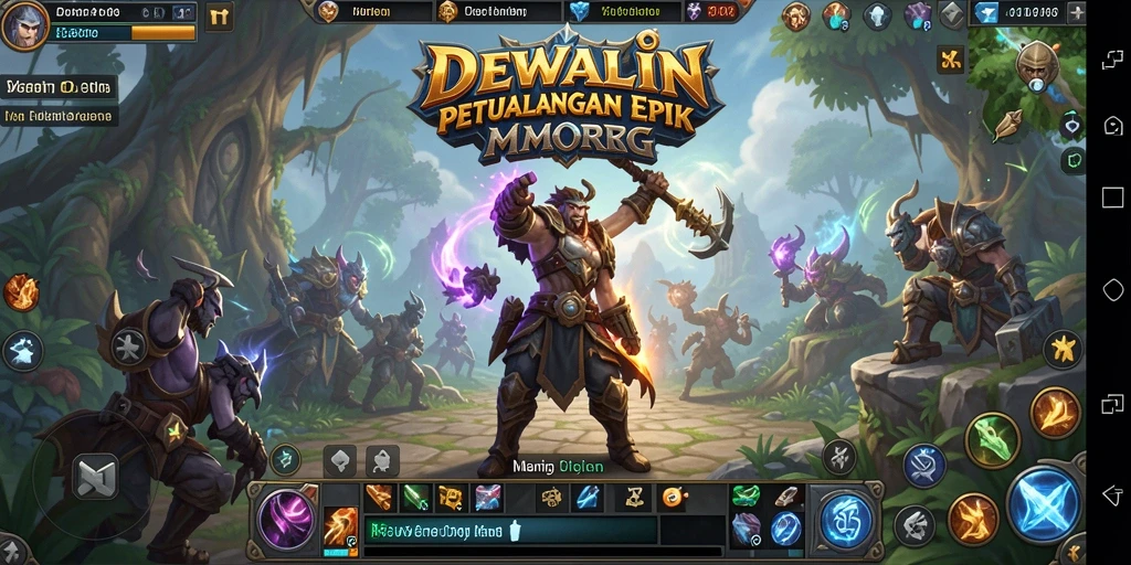 Tampilan gameplay <strong>DEWALIN</strong> yang menakjubkan di dunia MMORPG.