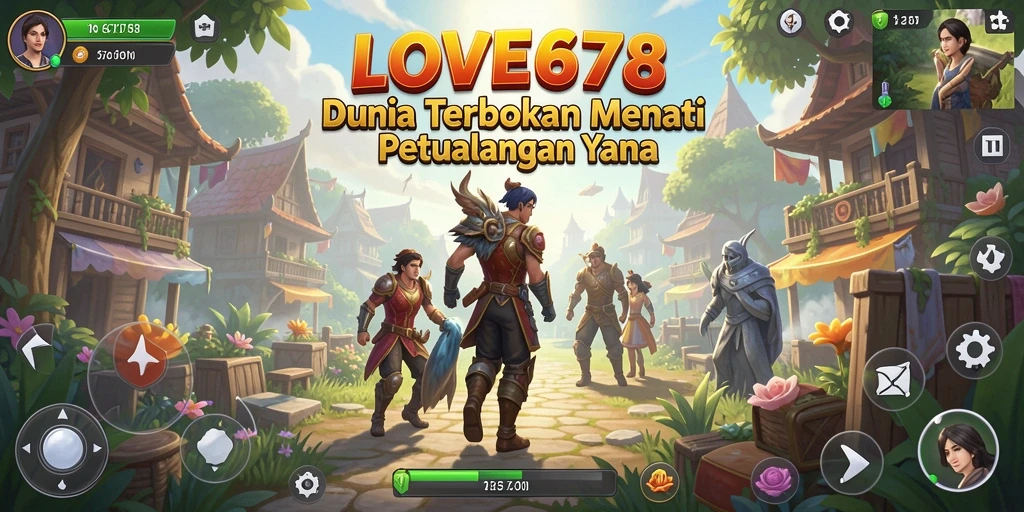 Screenshot utama LOVE678 menampilkan gameplay mendalam di dunia terbuka.