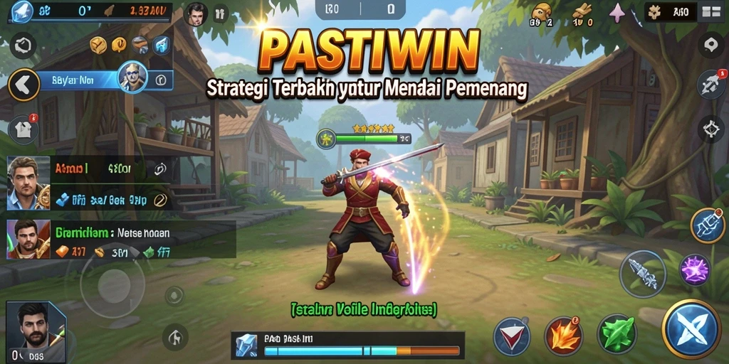 Tampilan gameplay PASTIWIN yang mendebarkan dan penuh strategi.