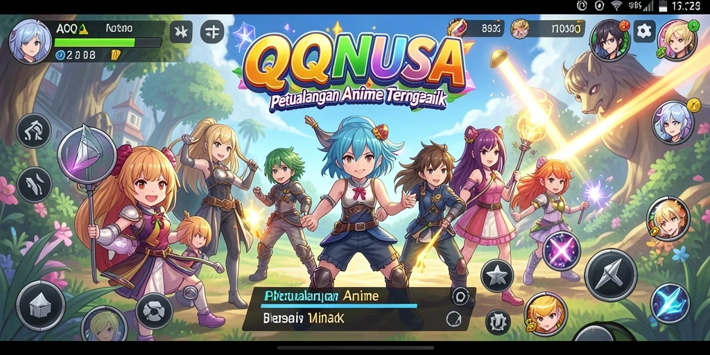 Tampilan gameplay menarik dan penuh aksi di QQNUSA.