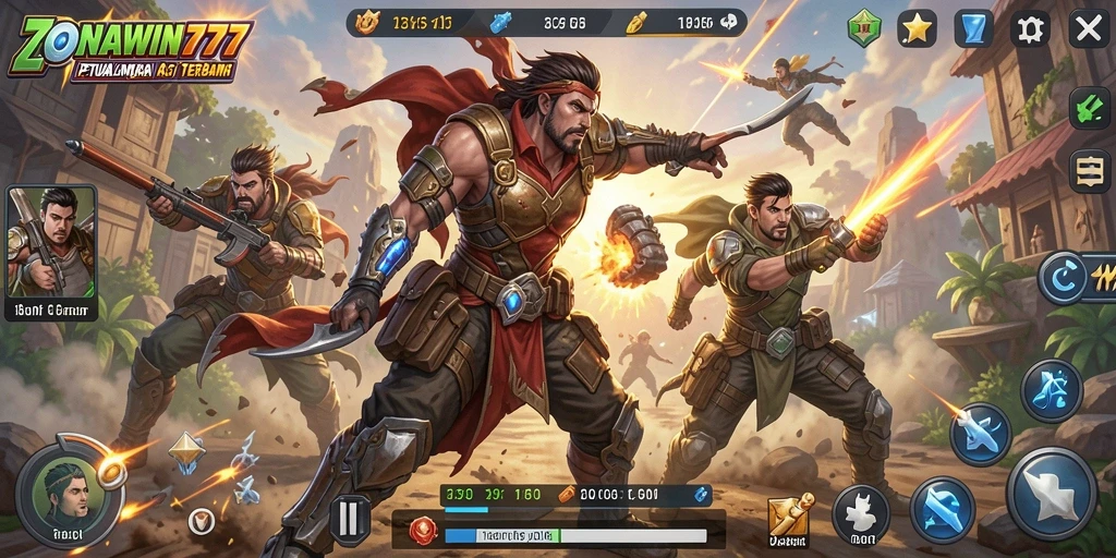 Tampilan menarik dari gameplay ZONAWIN777 yang penuh aksi.